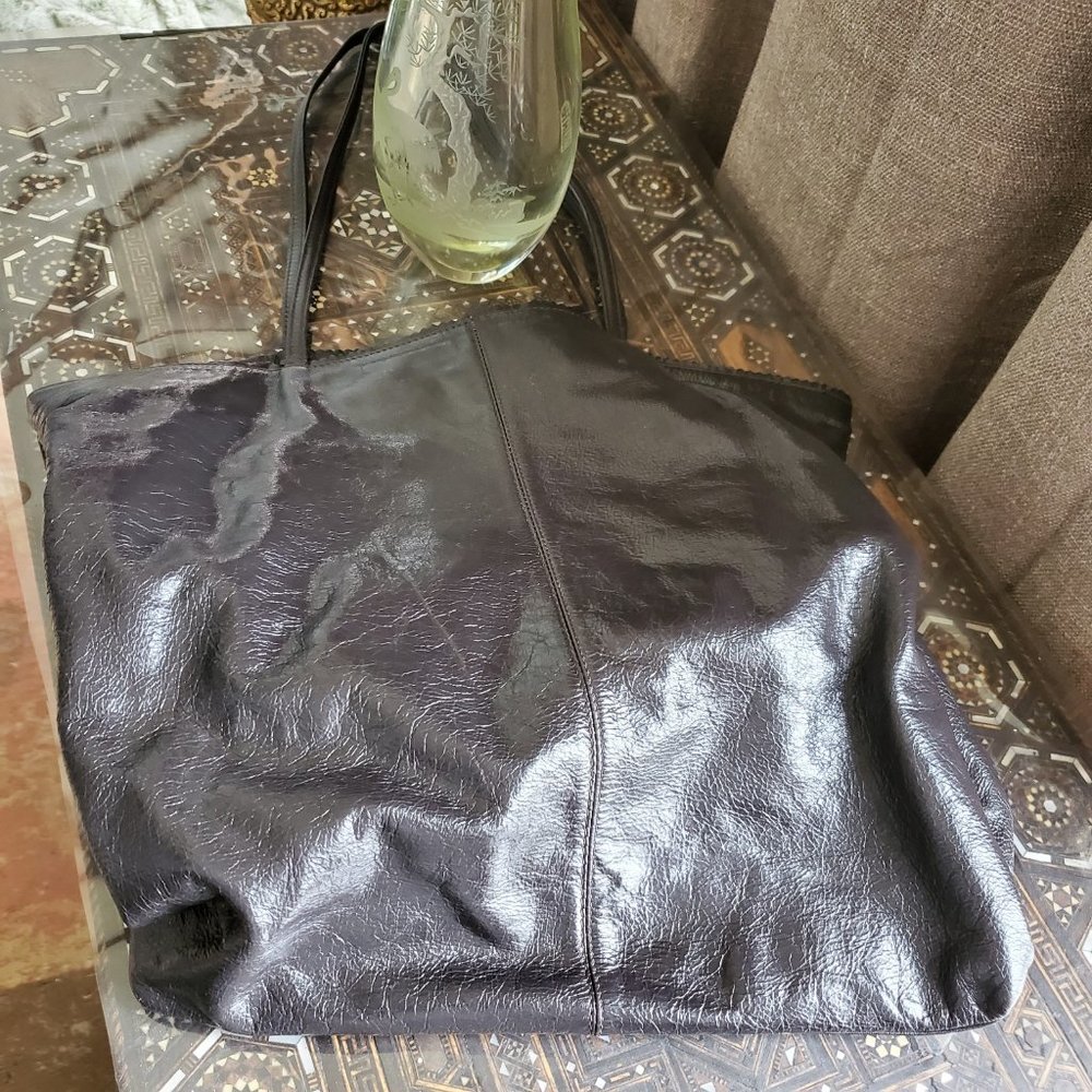latico Dark Brown Leather Shoulder Tote - Picture 6 of 11
